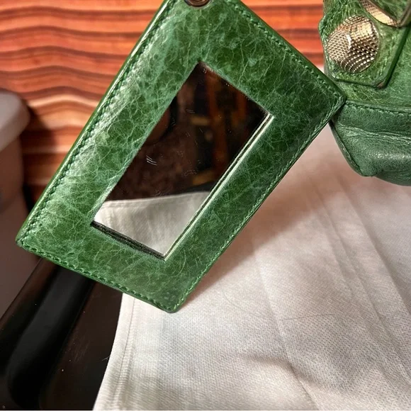 Balenciaga Motocross Classic Day Hobo Leather Bag, Authentic, Studded, Large π - Picture 11 of 16